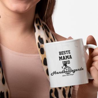 Beste Mama und Handballlegende Tasse 