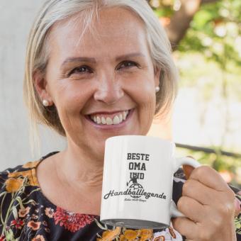 Beste Oma und Handballlegende Tasse 