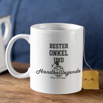 Bester Onkel und Handballlegende Tasse 