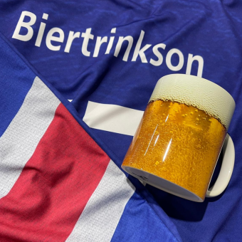 ISL Trikot Biertrinkson + Biertasse Bundlepaket 