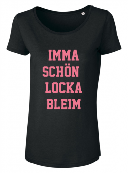 Imma schön locka bleim Ladies Shirt black rosé 