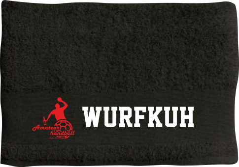 Wurfkuh - Positionshandtuch black 